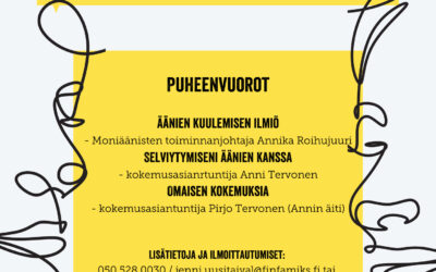 Läheiseni kuulee ääniä