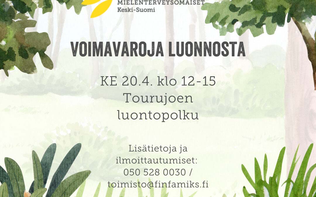 FinFami Keski-Suomen luontoryhmä alkaa